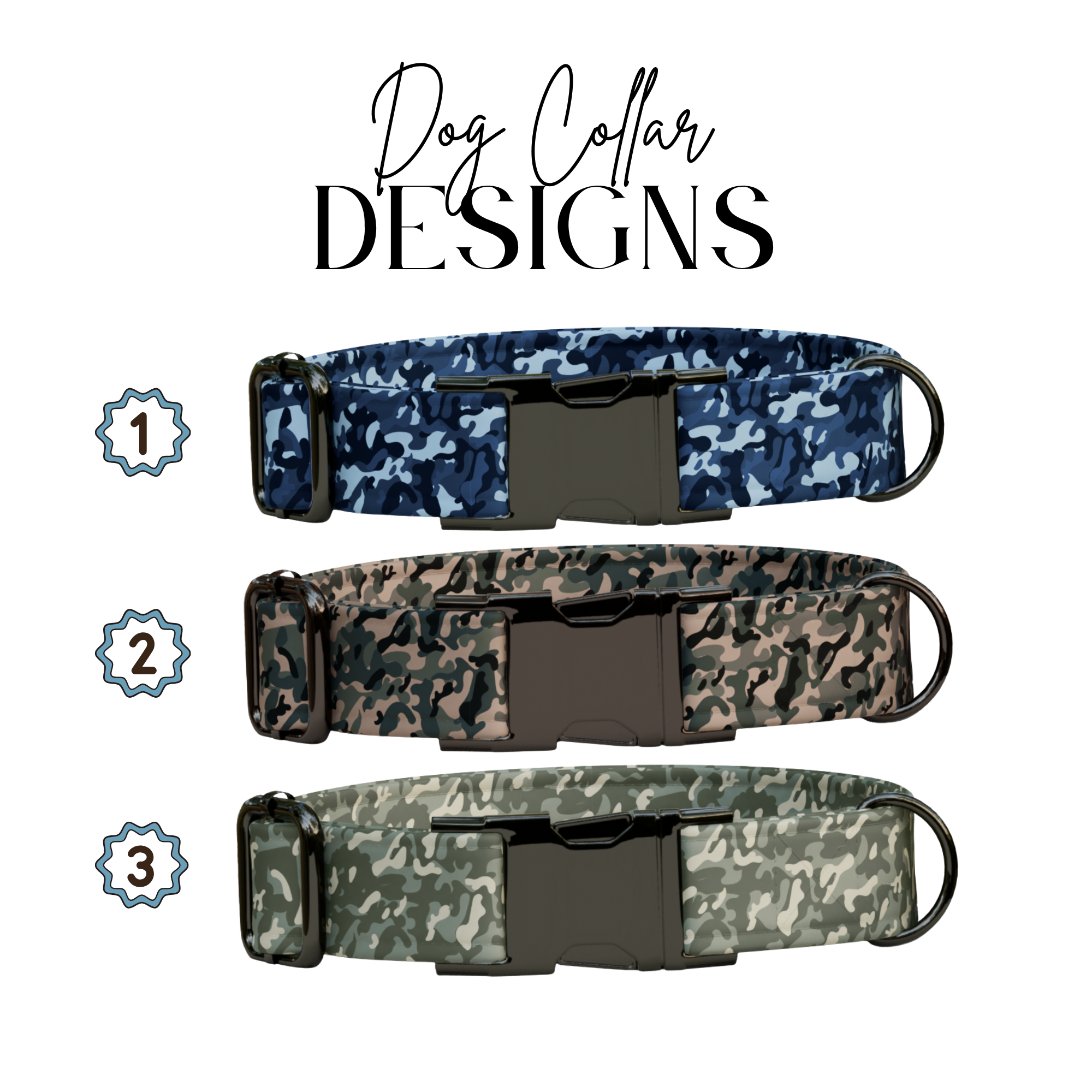 Personalized Camouflage Personalized Dog Collar & Leash Set (OG-63)