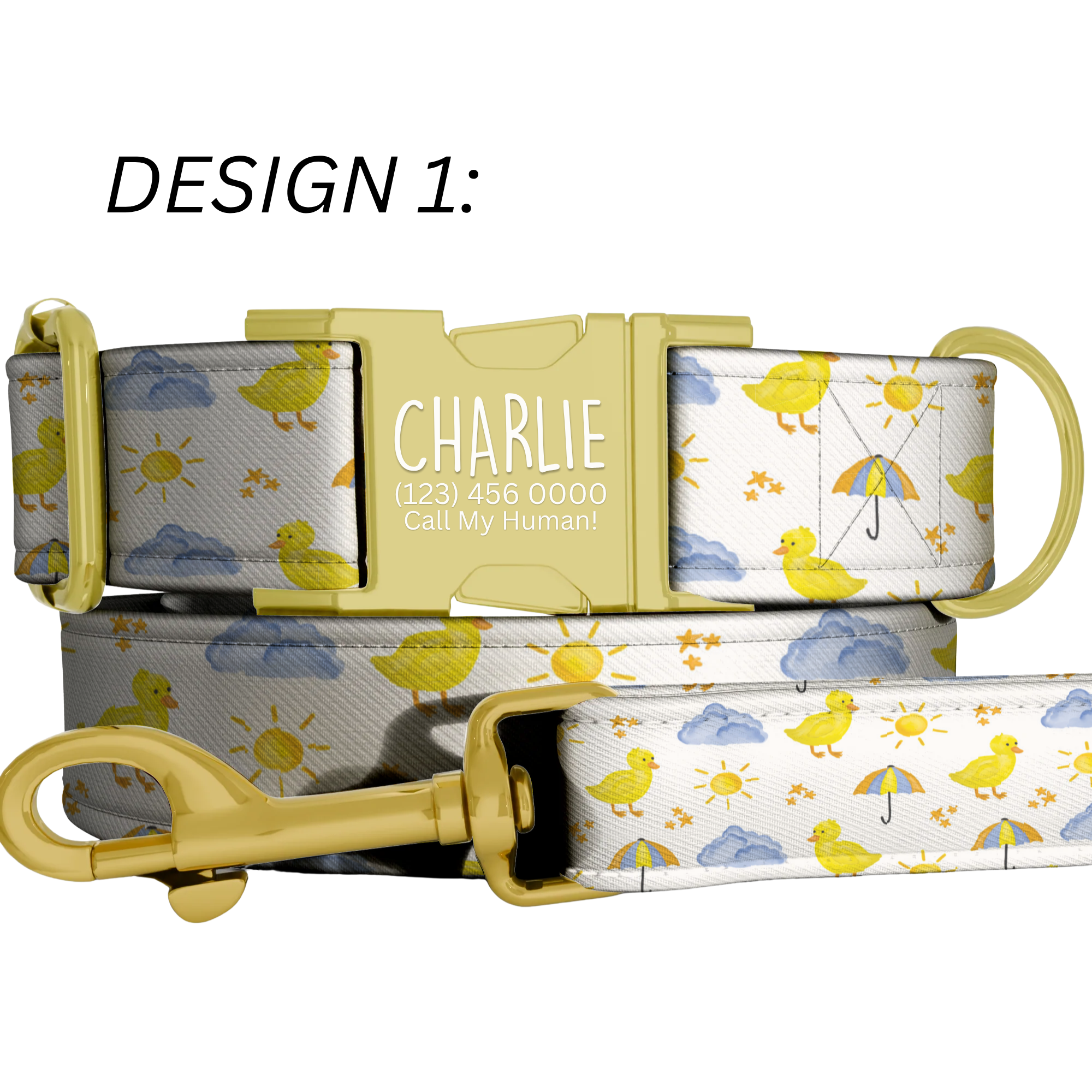 Game Day Collar Green & Yellow Football Dog Collar | Personalized Sports Fan Pet Tag