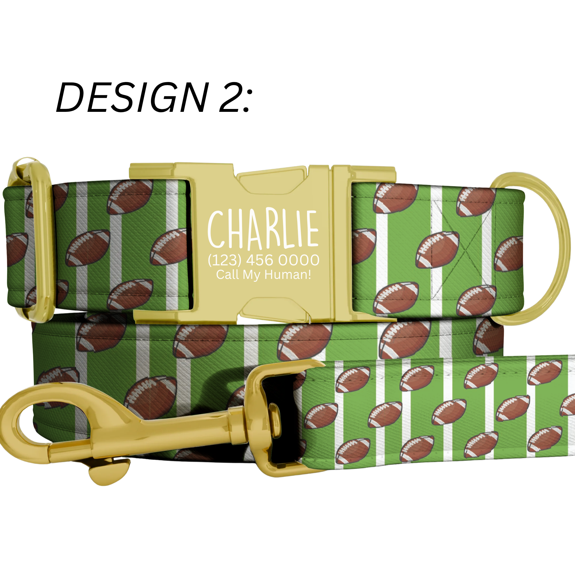 Football Custom Dog Collar Fabric Pet Accessory Personalized Sports Puppy Neckwear American Football GameDay Gift Handmade Dog Gear