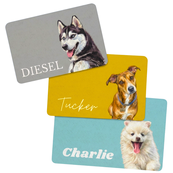Personalized Pet Food Mat