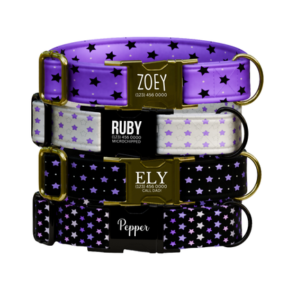 Starry Nights Personalized Dog Collar & Leash Set