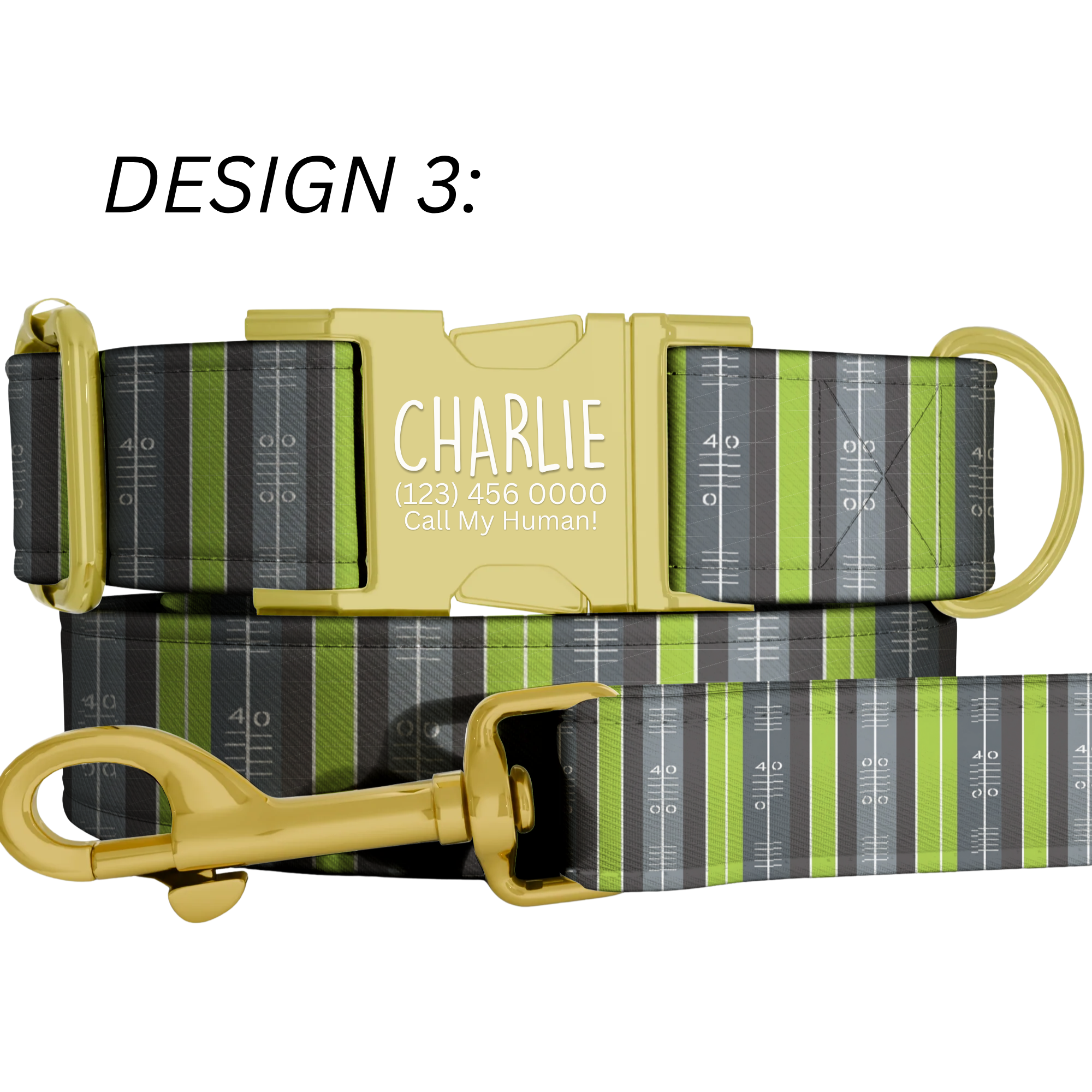 Game Day Personalized Dog Collar Alligator Football Custom Sports Season Pet Tag