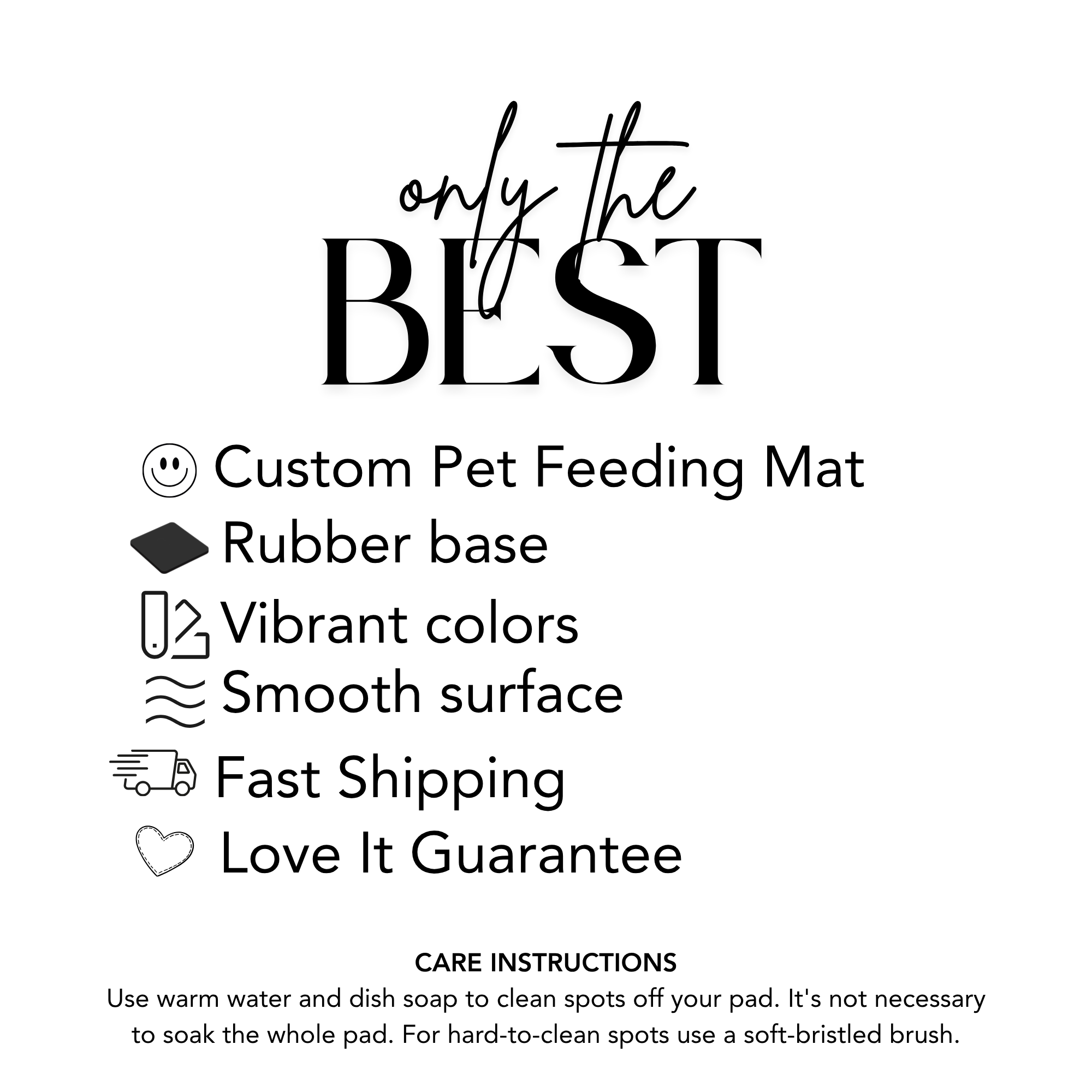 Custom Dog Feeding Mat with Name, Personalized Non Slip Pet Bowl Mat, Waterproof Dog Placemat, Pet Lover Gift for Dogs