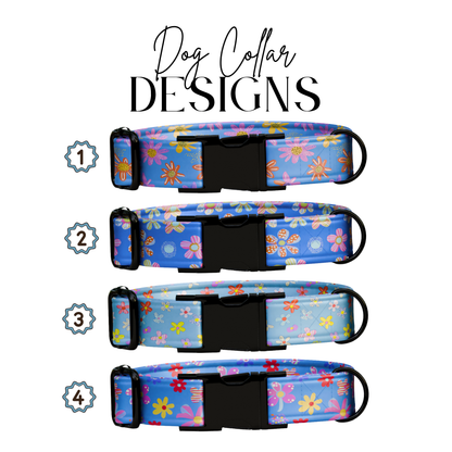 Blue Bloom Garden Dog Collar & Leash Set