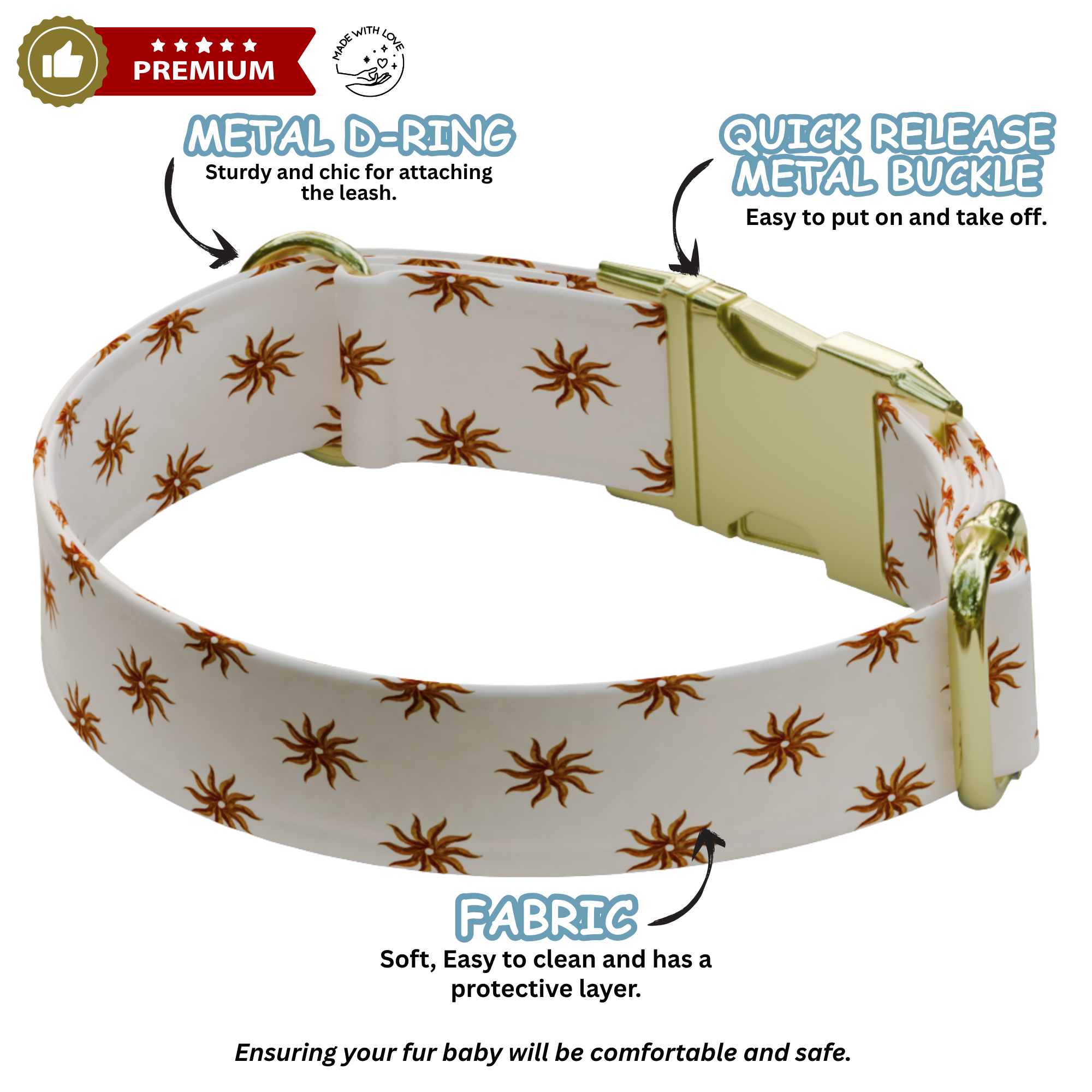 Personalized Western Dog Collar & Matching Leash Set (OG-246)
