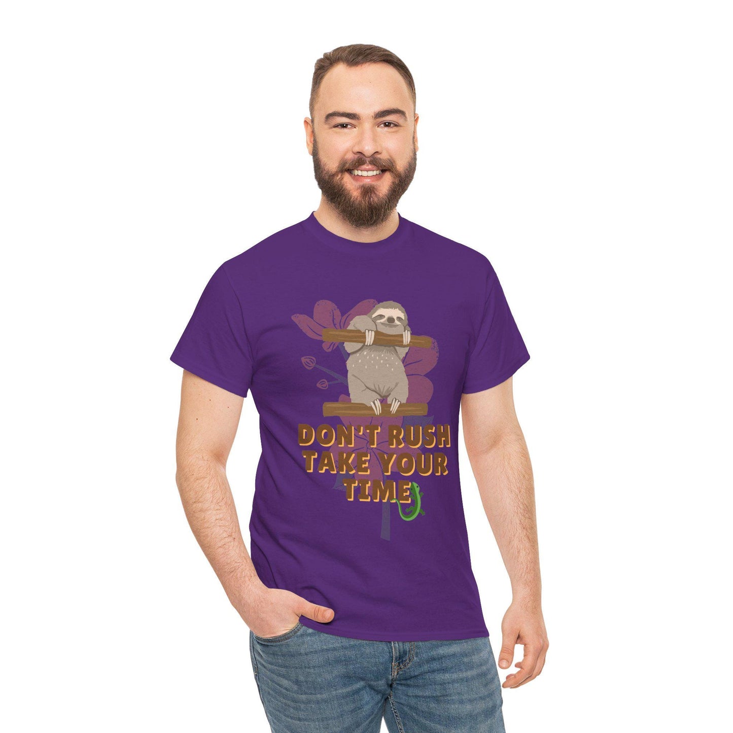 Dont Rush Take Your Time T-Shirt Koala and Floral Designed Tees  Relaxed and Charming Apparel | Adorable koala illustration tee