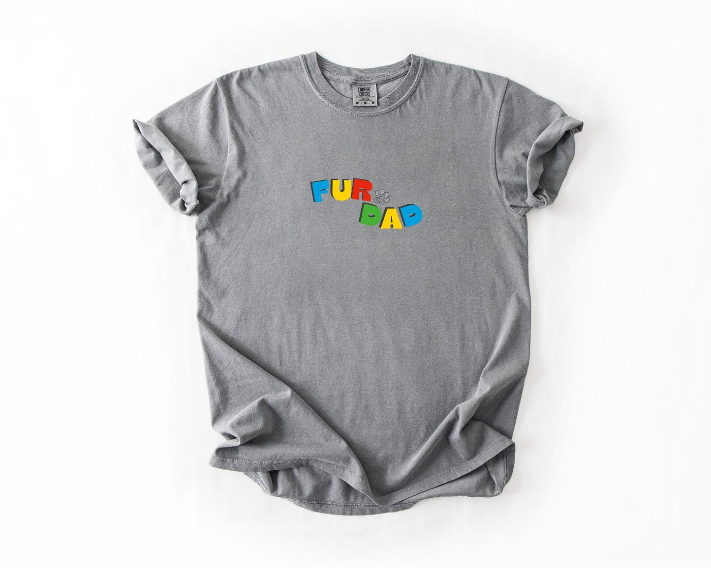 Fur Dad T-Shirt, Comfort Colors, Dad Tee, Dog Dad, Father's Day Gift, Dad Gift, Gifts For Dad, Men's Shirts - Clothing, Everyday Casual Wear