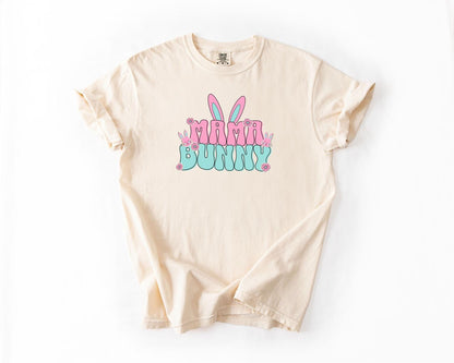Mama Bunny T-Shirt, Comfort Colors, Cute Bunny Tee, Easter Gift, Spring Fashion, Cute Pastel Bunny, Holiday Gift, Mom Bunny, Casual Wear
