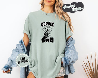 Doodle Dad T-Shirt, Comfort Colors, Dog Lover Tee, Father's Day Gift, Perfect for Dog Owners, Dog Shirt, Doodle Lovers, Everyday Casual Wear