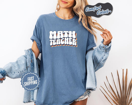 Math Teacher T-Shirt, Comfort Colors, Perfect for Educators, Teacher Appreciation, Math Enthusiasts, Subject Teacher, Everyday Casual Wear