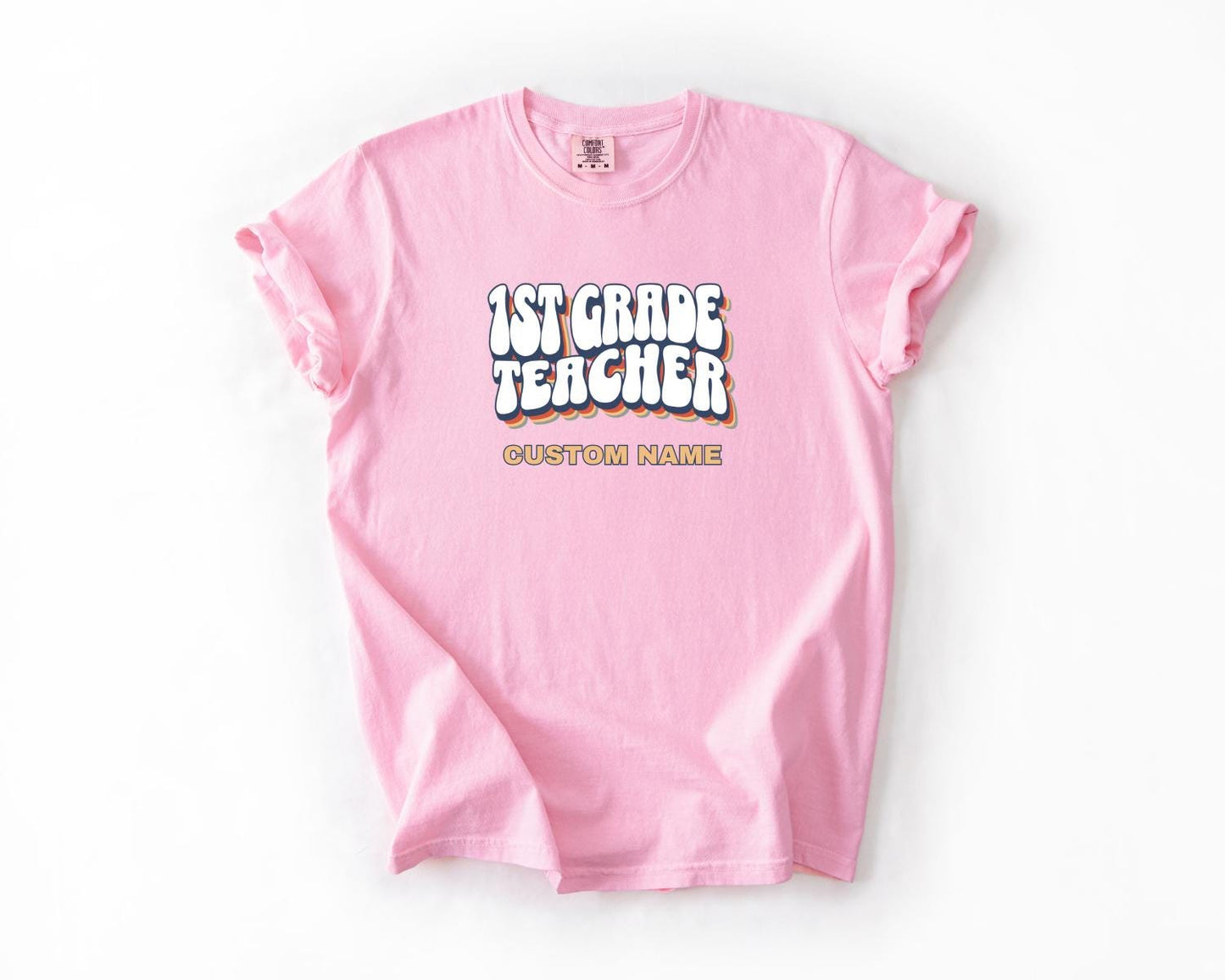 1st Grade Teacher T-Shirt, Comfort Colors, Custom Teacher Shirt, Cute Teacher Gift, Back to School Tee, Classroom Apparel, Teacher Shirt