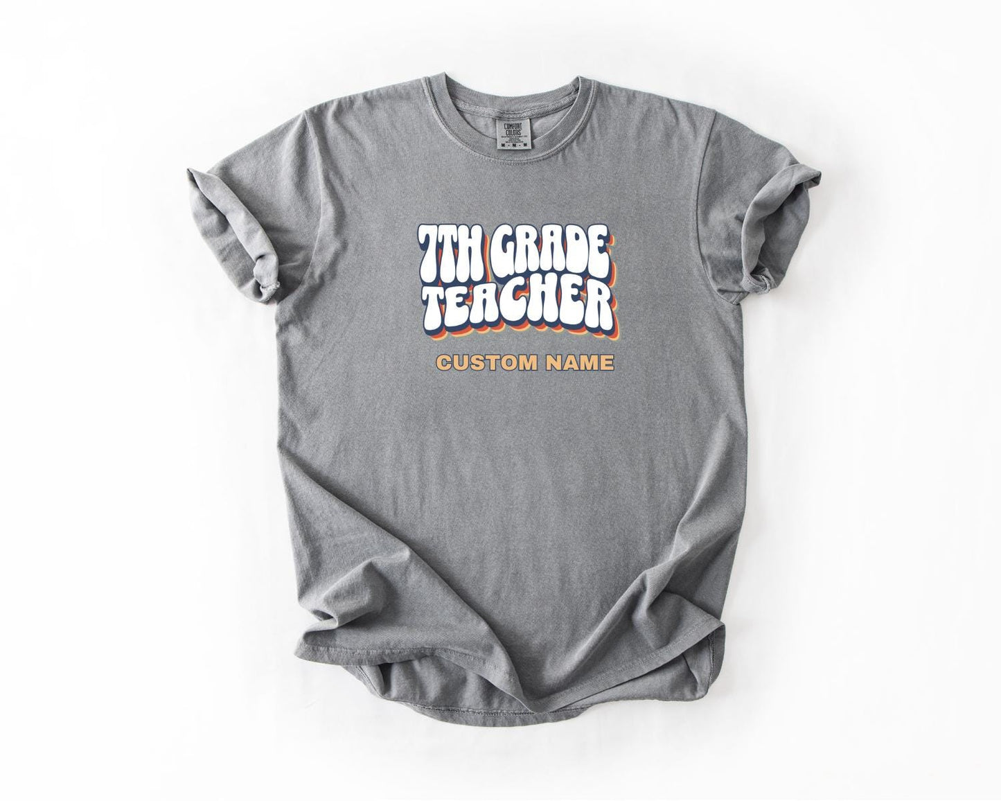 7th Grade Teacher T-Shirt, Comfort Colors, Custom Teacher Shirt, Cute Teacher Gift, Back to School Tee, Classroom Apparel, Teacher Shirt