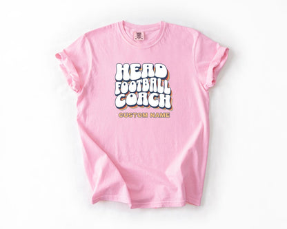 Head Football Coach T-Shirt, Comfort Colors, Custom Teacher Shirt, Gift for Coaches, Unisex Sports Apparel, Team Spirit Shirt, Coaching Gift