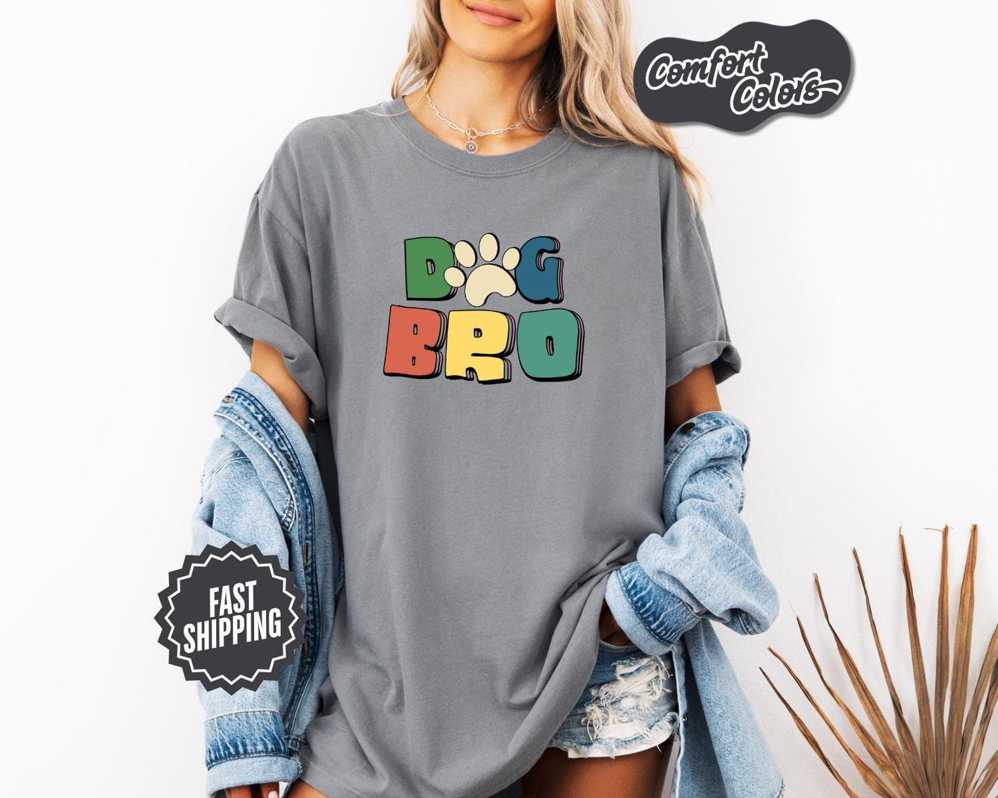 Dog Bro T-Shirt, Comfort Colors, Dog Bro Gift, Dog Bro T shirt,  Dog Lover Gift, Pet Lover T Shirt, Dog Lover Tee