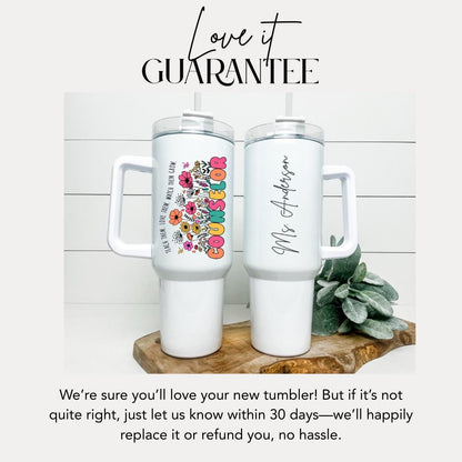 Personalized Counselor 40oz Tumbler with Straw Counselor Appreciation Gifts Thank You School Counselor Gift for Counselor Coffee Tumbler