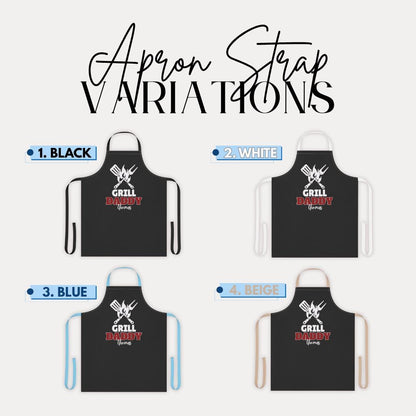 Personalized Grill Apron for Dad and Grandpa Chef Gift BBQ Accessories Cooking Apron Funny Kitchen Apron Gift for Dad and Grandpa