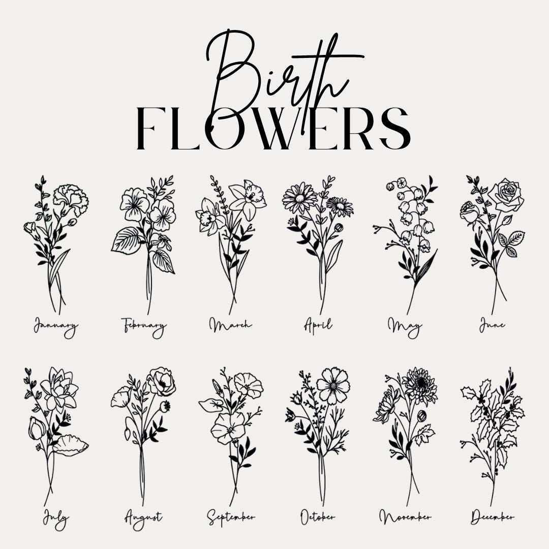 Personalized 20oz Birth Flower Tumbler Bridesmaid Tumbler with Straw Bride Tumbler Bridesmaid Proposal Gift Birthflower Gifs Bride Gift Idea