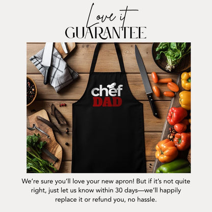 Chef Dad Apron Father's Day Apron Chef Apron Gift for Chef Kitchen Apron for Men Father's Day Apron for Dad Gift for BBQ & Kitchen King