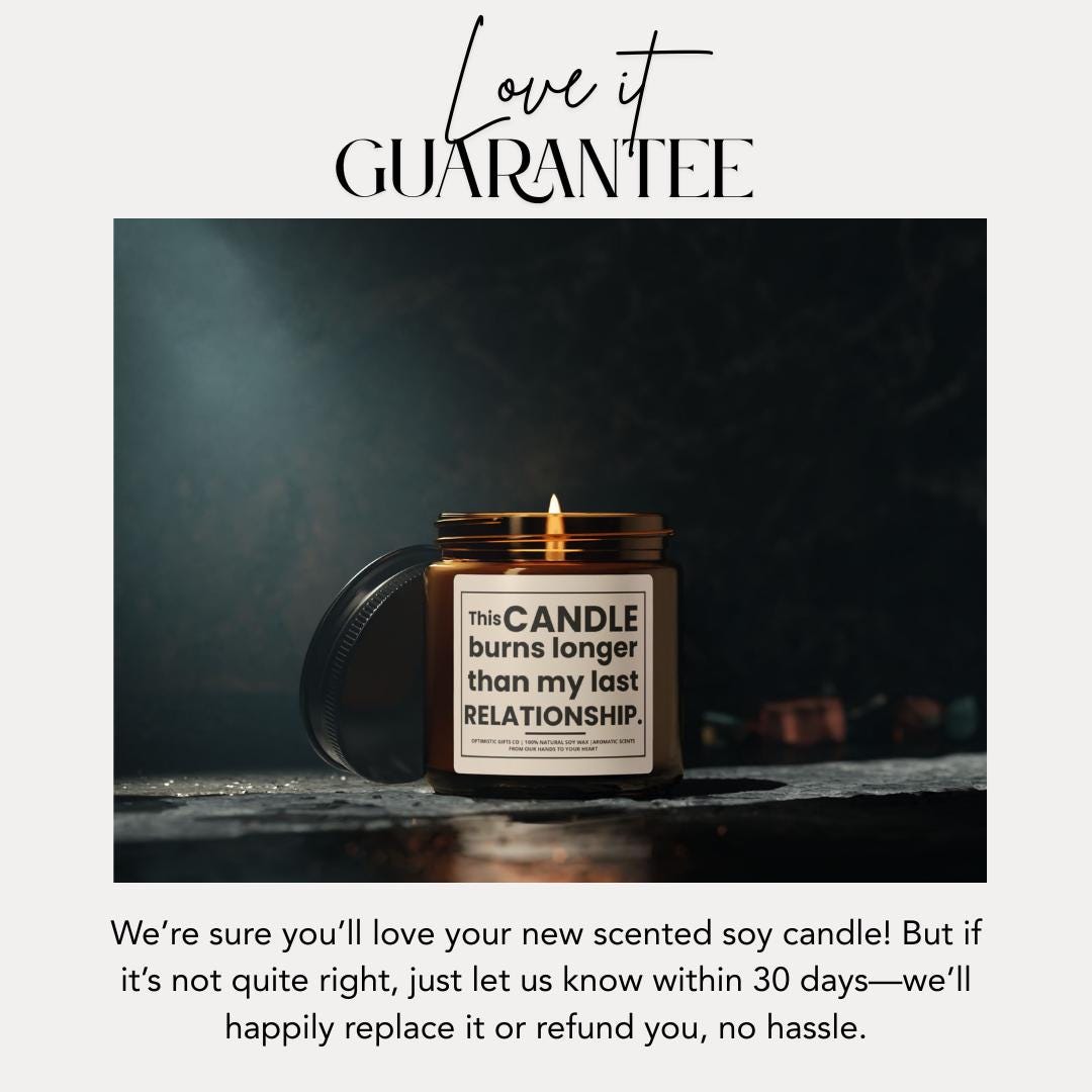 Funny Scented Soy Candle, Breakup Gift, Aromatherapy Home Decor
