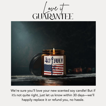 4th of July Scented Soy Candle: Liberty & USA Flag