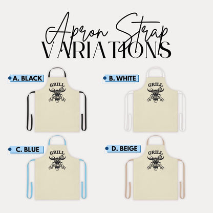 Grill Master Apron BBQ Gift for Men Apron Gift for Dad Husband Boyfriend Fathers Day Gift for Him Birthday Cookout Chef Grill Gift for Him