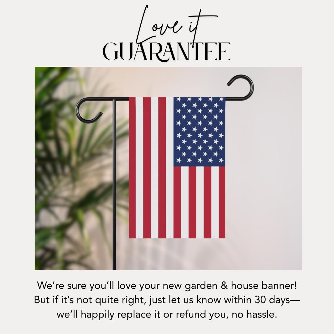 Patriotic Garden Banner 12"×18" Patriotic Yard Flag USA Flag Decor for Home Independence Memorial Day Outdoor Garden Flag Housewarming Gift