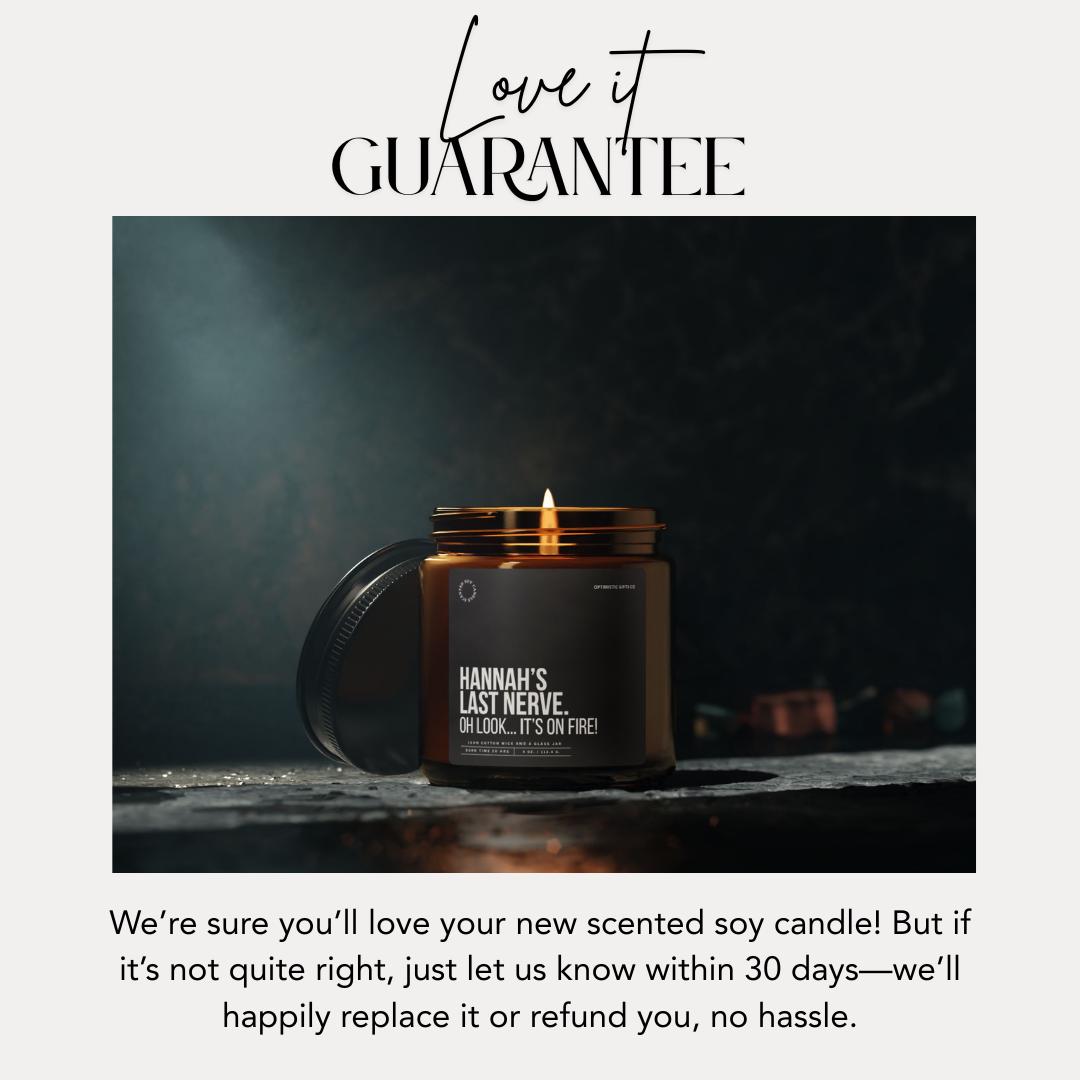 Personalized Funny Scented Soy Candle Custom Name Candle Gift for Friends Women Coworkers Birthday Mothers Day Friendship Gift Idea