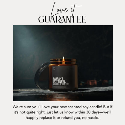 Personalized Funny Scented Soy Candle Custom Name Candle Gift for Friends Women Coworkers Birthday Mothers Day Friendship Gift Idea