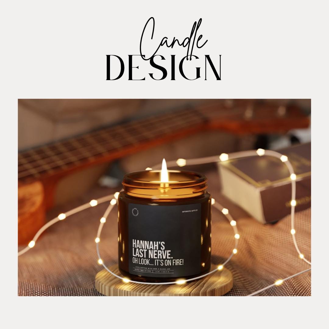 Personalized Funny Scented Soy Candle Custom Name Candle Gift for Friends Women Coworkers Birthday Mothers Day Friendship Gift Idea