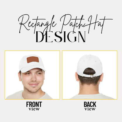 Personalized Adventure Awaits Leather Patch Hat Custom Mountain Hiking Hat Unisex Camping Gift Outdoor Travel Gear Outdoor Cap Gift for Him
