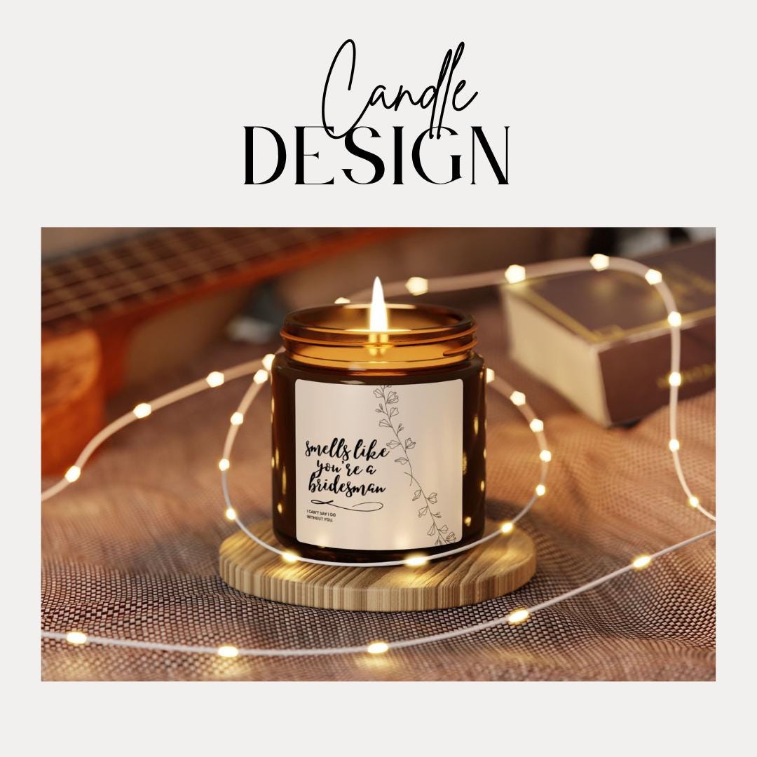 Bridesman Proposal Soy Candle, Wedding Party Gift