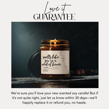 Maid of Honor Proposal Candle, Scented Soy Wax Candle