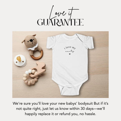 I Love My Aunty Infant Fine Jersey Bodysuit Aunty Gift for Newborn Aunty Baby Shower Gift New Baby Gift from Aunty Cute Baby Clothing Idea
