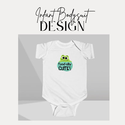 Ribbit-Ready Style! Toad-ally Cute Infant Fine Jersey Bodysuit Gift for New Parents Cute Baby Outfit Baby Shower Gift Idea Toddler Apparel