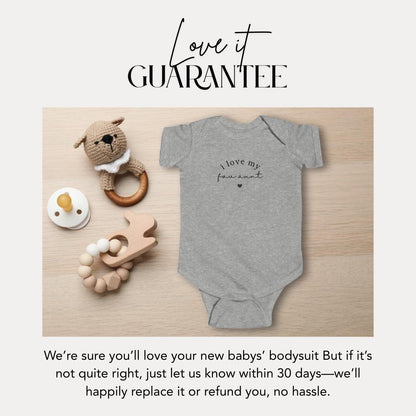 I Love My Fav Aunt Infant Fine Jersey Bodysuit Aunt Gift for Newborn Aunt Baby Shower Gift New Baby Gift from Aunt Cute Baby Clothing Idea