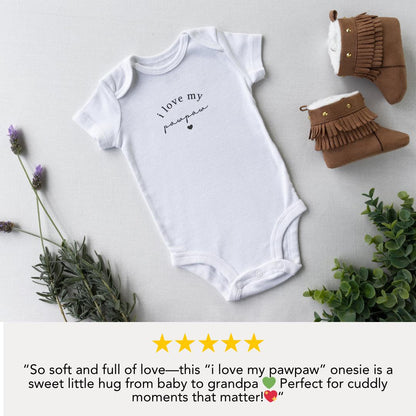 I Love My Pawpaw Infant Fine Jersey Bodysuit Adorable Gift for Baby from Pawpaw Sentimental Onesie Baby Bodysuit for Newborns Baby Shower