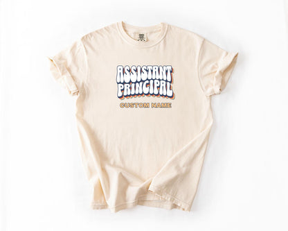 Assistant Principal T-Shirt, Comfort Colors, Custom Teacher Shirt, Cute Teacher Gift, Back to School Tee, Classroom Apparel, Teacher Shirt