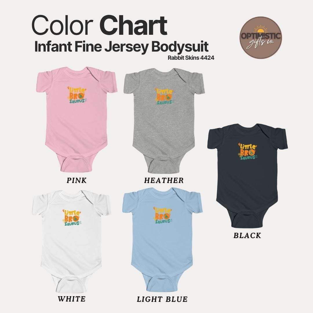 Cute Dinosaur Themed Infant Fine Jersey Bodysuit Little Bro-saurus Infant Gift Baby Shower Newborn Outfit Toddler Fashion Dino Baby Clothes