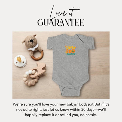 Cute Dinosaur Themed Infant Fine Jersey Bodysuit Little Bro-saurus Infant Gift Baby Shower Newborn Outfit Toddler Fashion Dino Baby Clothes