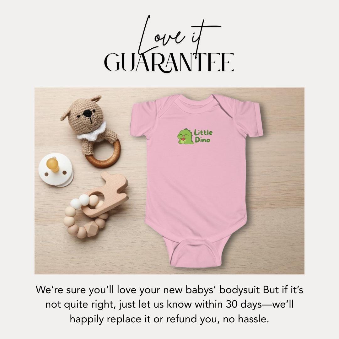 Cute Little Dino Infant Fine Jersey Bodysuit Baby Shower Gift Toddler Outfit Little Dino Onesie Newborn Clothing Dinosaur Gift Baby Clothes