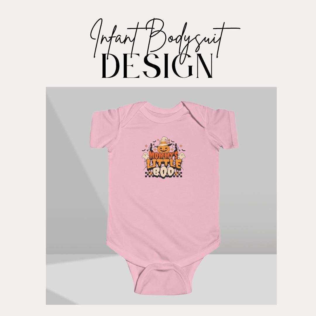 Daddy's Little Boo Infant Fine Jersey Bodysuit Gift for New Parents Halloween Baby Apparel Baby Shower Gift Adorable Halloween Baby Clothes
