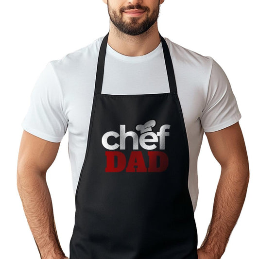 Chef Dad Apron Father's Day Apron Chef Apron Gift for Chef Kitchen Apron for Men Father's Day Apron for Dad Gift for BBQ & Kitchen King