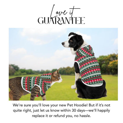 Cozy Christmas Pet Hoodie Ugly Christmas Dog and Cat Sweater Hoodie Soft Polyester Holiday Pet Outfit Festive Pet Apparel for Winter Holiday