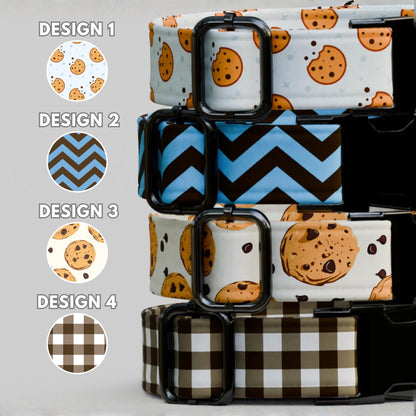 Cookie Dog Collar with Leash: Custom Handmade Adjustable Fit Foodie Pup Dog Gift (OG-448)
