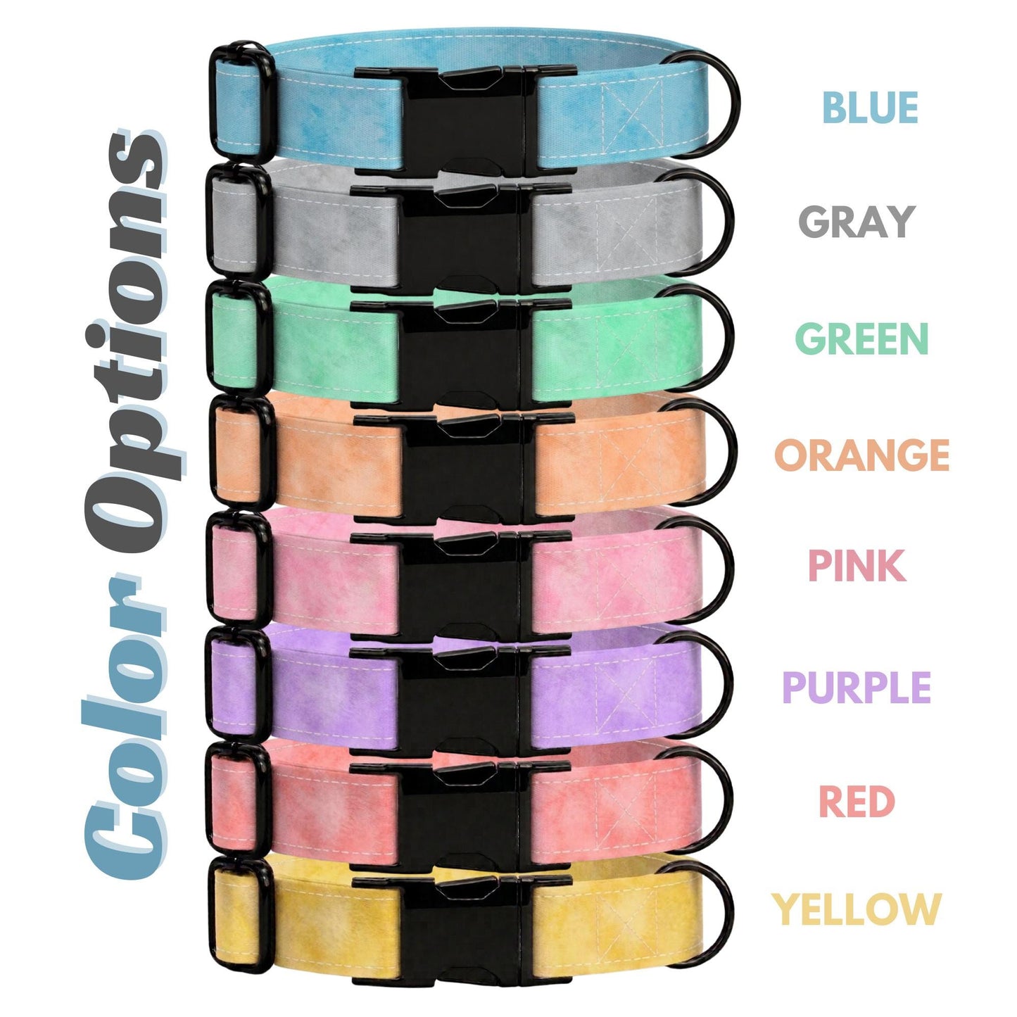 Acid Washed Dog Collar & Leash Set Engraved NamePlate Gift for Dog Lover (OG-503)