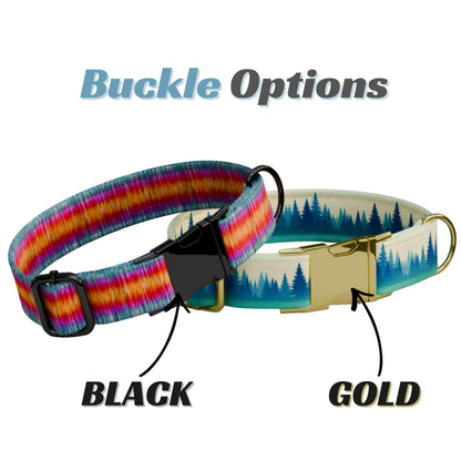 Colorful Adventure Customized Dog Collar and Leash Set | Personalized Outdoor Dog Gear (OG-513)