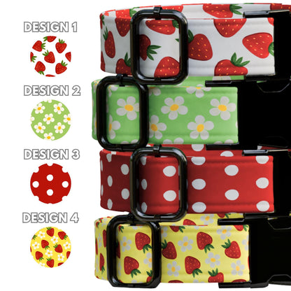 Strawberry Personalized Dog Collar & Leash Set